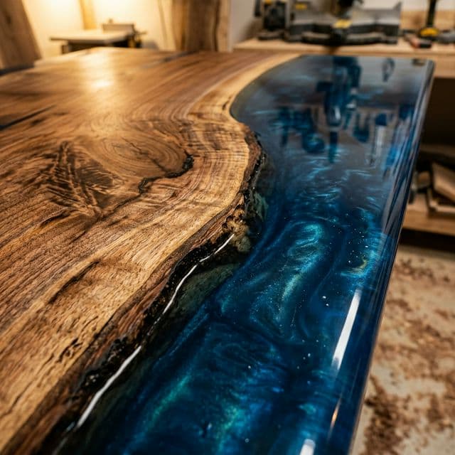 Wood and Resin background